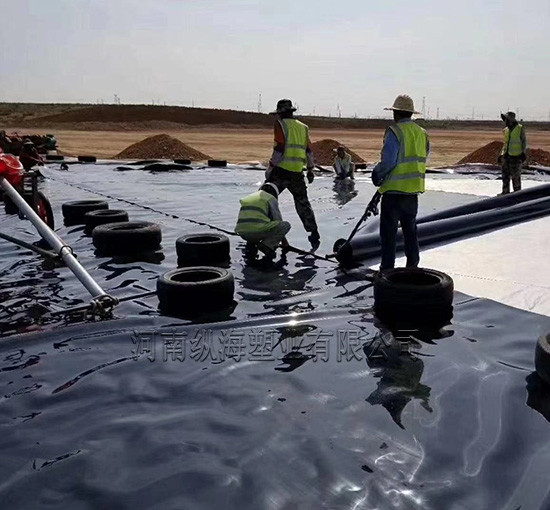 أحدث حالة شركة حول موقع بناء غطاء الجيوممبران HDPE الأسود